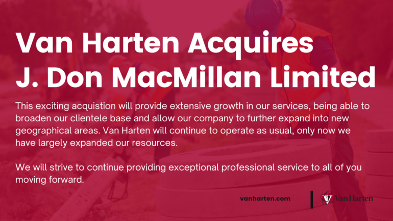 Van Harten Acquires J. Don MacMillan Limited